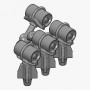 Mortier grenadeur et charges de profondeur Mk.6 (x4)