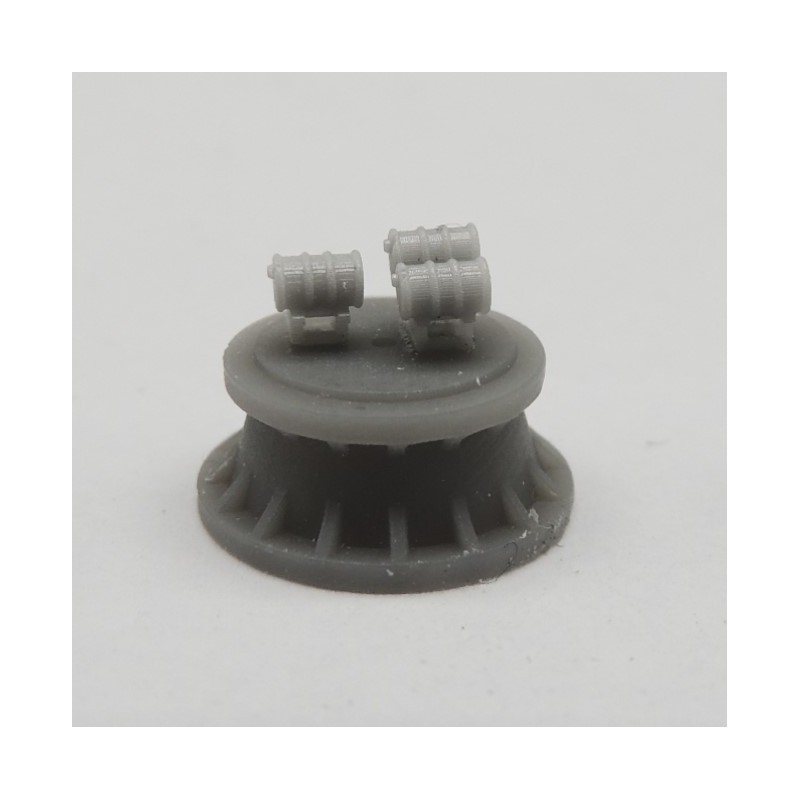 2 Réservoirs Essence RC Rouge Pour Voitures Chenilles - CX10, CC01, TF2 1/10 Avec Supports