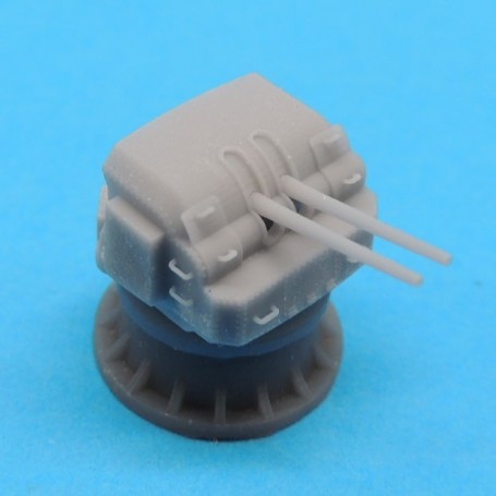 Marine Nationale canon double de 90mm sous bouclier (x2)