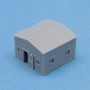 Small square building - tarpaulin roof (x1)