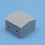Small square building - tarpaulin roof (x1)