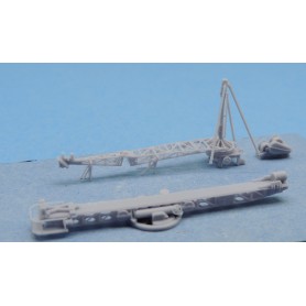 Set de détails catapulte et grue pour destroyer classe Fletcher