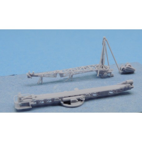 Set de détails catapulte et grue pour destroyer classe Fletcher