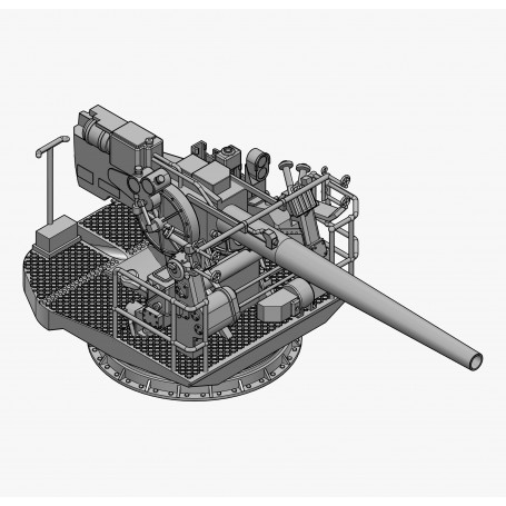 5in./38 Mk.21 gun on open platform (x1)