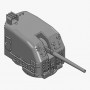 Canon de 5in./38 Mk.30 sur tourelle fermée double knukle  (x1)