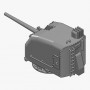 Canon de 5in./38 Mk.30 sur tourelle fermée double knukle  (x1)