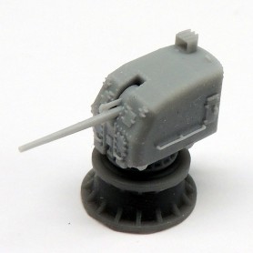 Canon de 5in./38 Mk.30 sur tourelle fermée double knukle  (x1)