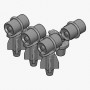 K-gun Mod.0 with Mk.6 depth charges (x4)