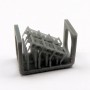 Mk.9 Mod.0 Release Tracks for Mk.9 Depth Charges + stowage racks (x2)